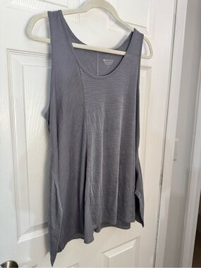 New Althleta Ribbed Long Tank - Gray Blue - Size Large  - Modal